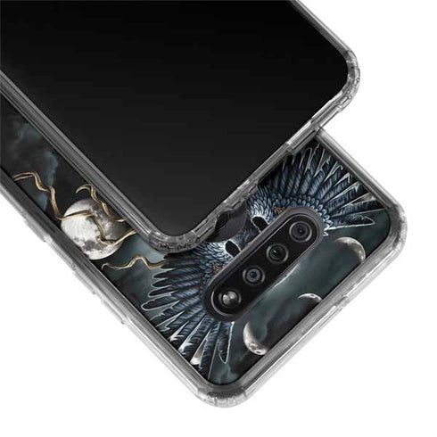 Crow and Moon Phases by Sarah Richter LG K51/Q51 Clear Case