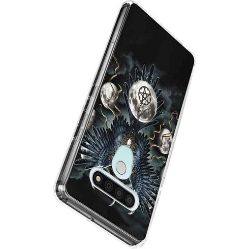 Crow and Moon Phases by Sarah Richter LG Stylo 6 Clear Case