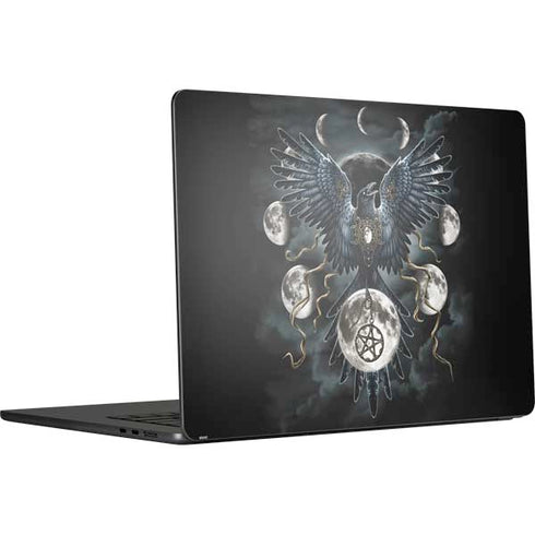 Crow and Moon Phases by Sarah Richter MacBook Air 15 in (2023) Skin