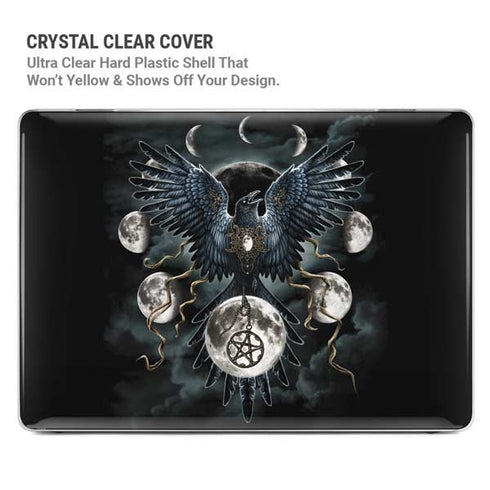 Crow and Moon Phases by Sarah Richter MacBook Pro 13in (2020) Case plus Skin