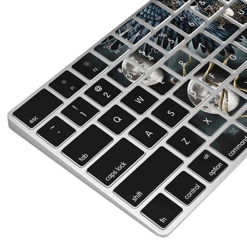Crow and Moon Phases by Sarah Richter Magic Keyboard Skin