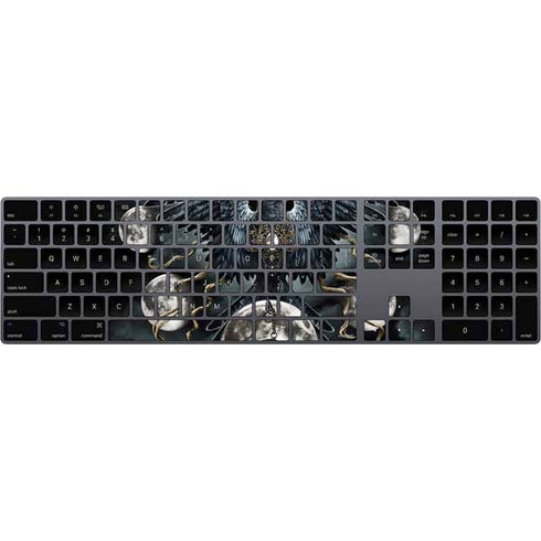 Crow and Moon Phases by Sarah Richter Magic Keyboard with Numeric Keypad Skin