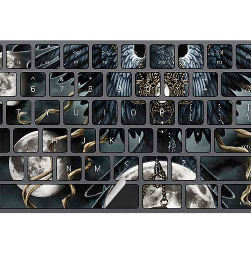Crow and Moon Phases by Sarah Richter Magic Keyboard with Numeric Keypad Skin