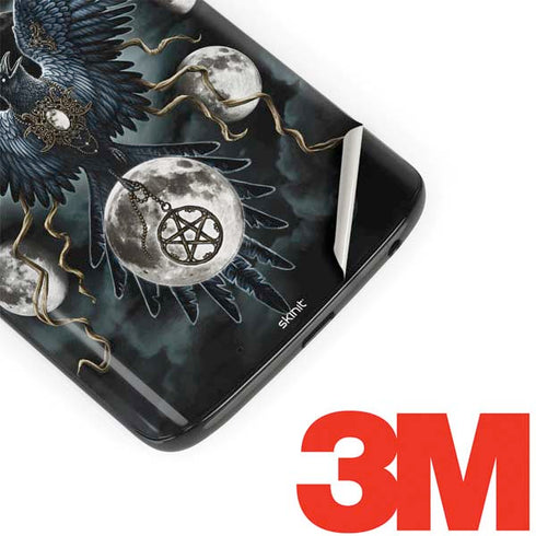 Crow and Moon Phases by Sarah Richter Moto G6 Skin