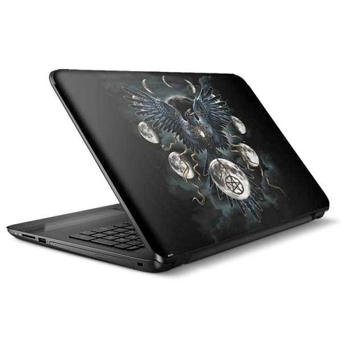 Crow and Moon Phases by Sarah Richter HP Notebook Skin