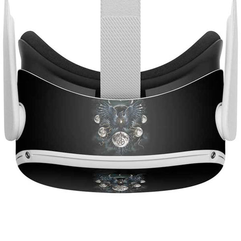 Crow and Moon Phases by Sarah Richter Oculus Quest 2 Skin