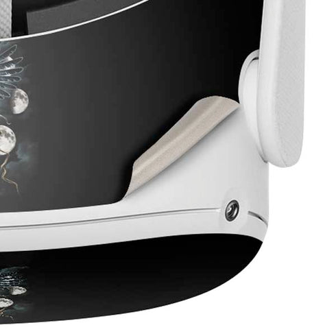 Crow and Moon Phases by Sarah Richter Oculus Quest 2 Skin