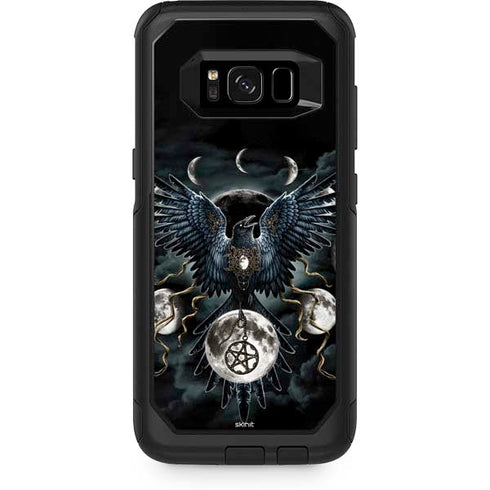 Crow and Moon Phases by Sarah Richter Otterbox Commuter Galaxy Skin