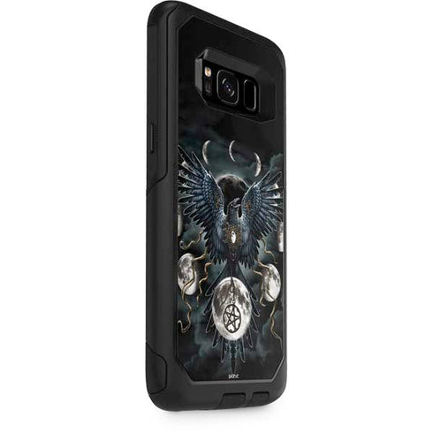 Crow and Moon Phases by Sarah Richter Otterbox Commuter Galaxy Skin