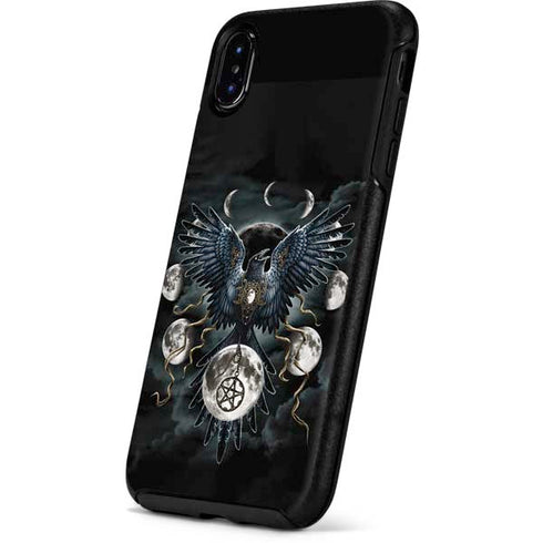 Crow and Moon Phases by Sarah Richter Otterbox Symmetry iPhone Skin