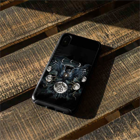 Crow and Moon Phases by Sarah Richter Otterbox Symmetry iPhone Skin