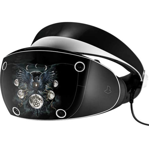 Crow and Moon Phases by Sarah Richter PlayStation VR2 Skin