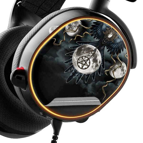 Crow and Moon Phases by Sarah Richter SteelSeries Arctis 3 Skin