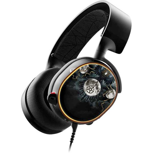 Crow and Moon Phases by Sarah Richter SteelSeries Arctis 5 Skin