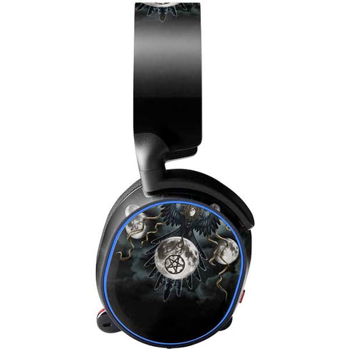 Crow and Moon Phases by Sarah Richter SteelSeries Arctis 5 Skin