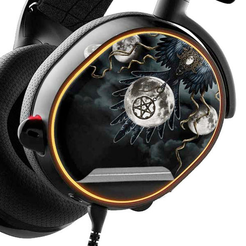 Crow and Moon Phases by Sarah Richter SteelSeries Arctis 5 Skin