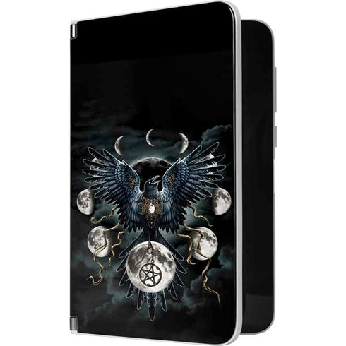 Crow and Moon Phases by Sarah Richter Surface Duo Skin