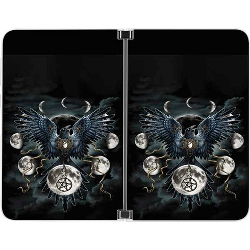 Crow and Moon Phases by Sarah Richter Surface Duo Skin
