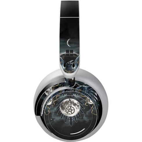 Crow and Moon Phases by Sarah Richter Surface Headphones Skin