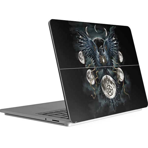 Crow and Moon Phases by Sarah Richter Surface Laptop Studio Skin