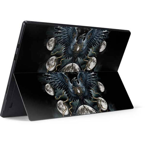 Crow and Moon Phases by Sarah Richter Surface Pro 6 Skin