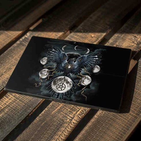 Crow and Moon Phases by Sarah Richter Surface Pro 6 Skin