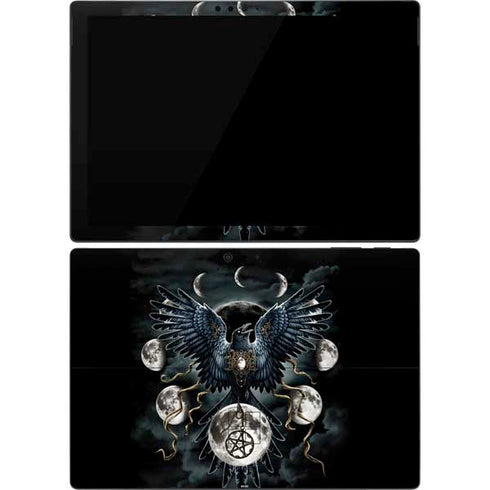 Crow and Moon Phases by Sarah Richter Surface Pro 7 Skin