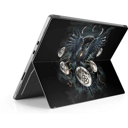 Crow and Moon Phases by Sarah Richter Surface Pro 9 Skin