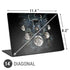 Crow and Moon Phases by Sarah Richter Universal Laptop 14in (11.4 x 8.2in) Skin