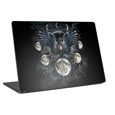 Crow and Moon Phases by Sarah Richter Universal Laptop 14in (11.4 x 8.2in) Skin