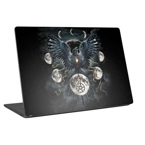 Crow and Moon Phases by Sarah Richter Universal Laptop 16.6in (13.4 x 9.7in) Skin