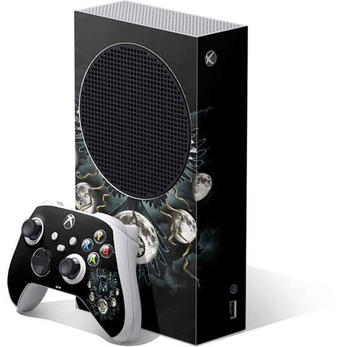 Crow and Moon Phases by Sarah Richter Xbox Series S Bundle Skin