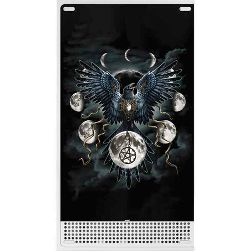 Crow and Moon Phases by Sarah Richter Xbox Series S Console Skin