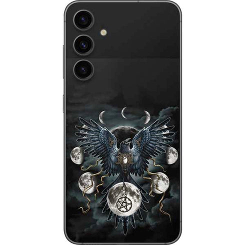 Crow and Moon Phases by Sarah Richter Galaxy S23 FE Skin