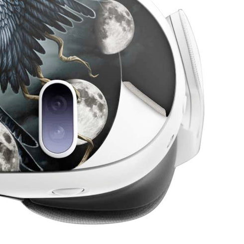 Crow and Moon Phases by Sarah Richter Meta Quest 3 Skin