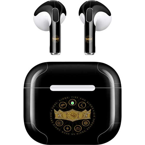 HBO House of the Dragon Crown and Sigils Apple AirPods (3rd Gen 2021) Skin