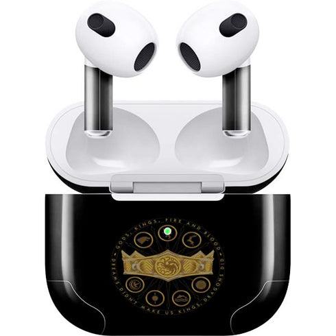 HBO House of the Dragon Crown and Sigils Apple AirPods (3rd Gen 2021) Skin