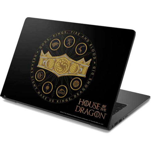 HBO House of the Dragon Crown and Sigils Dell Chromebook Skin