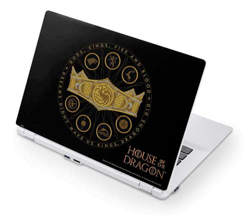 HBO House of the Dragon Crown and Sigils Acer Chromebook Skin