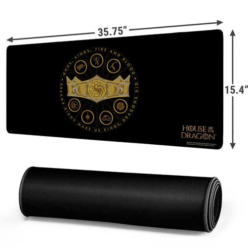 HBO House of the Dragon Crown and Sigils Gaming Mouse Pad
