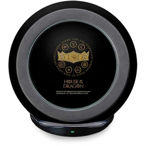 HBO House of the Dragon Crown and Sigils Fast Charge Wireless Charging Stand Skin