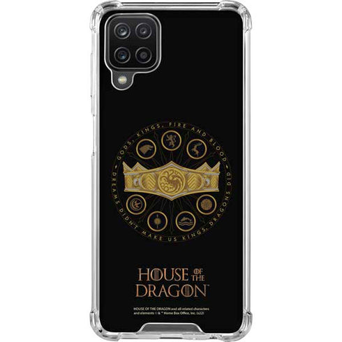 HBO House of the Dragon Crown and Sigils Galaxy A12 Clear Case
