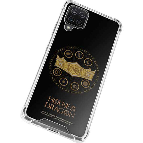 HBO House of the Dragon Crown and Sigils Galaxy A12 Clear Case