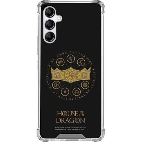 HBO House of the Dragon Crown and Sigils Galaxy A14 5G Clear Case