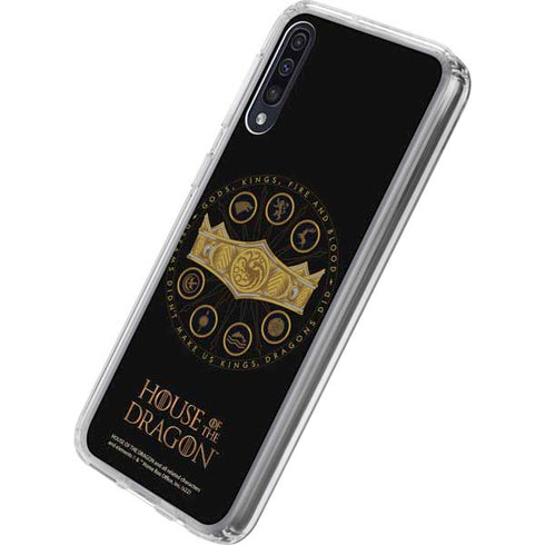 HBO House of the Dragon Crown and Sigils Galaxy A50 Clear Case