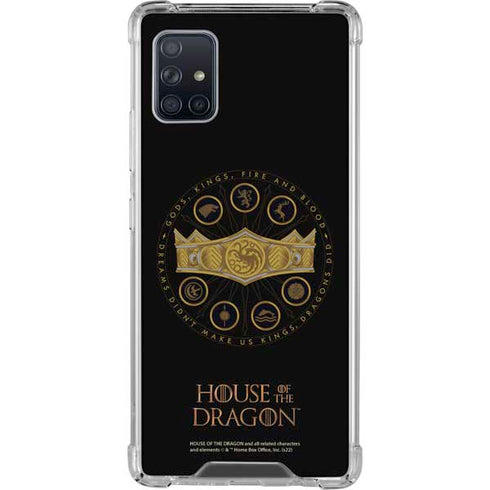 HBO House of the Dragon Crown and Sigils Galaxy A51 5G Clear Case