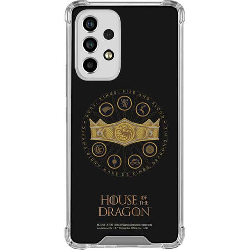 HBO House of the Dragon Crown and Sigils Galaxy A53 5G Clear Case