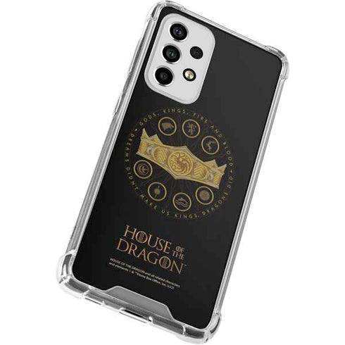 HBO House of the Dragon Crown and Sigils Galaxy A53 5G Clear Case