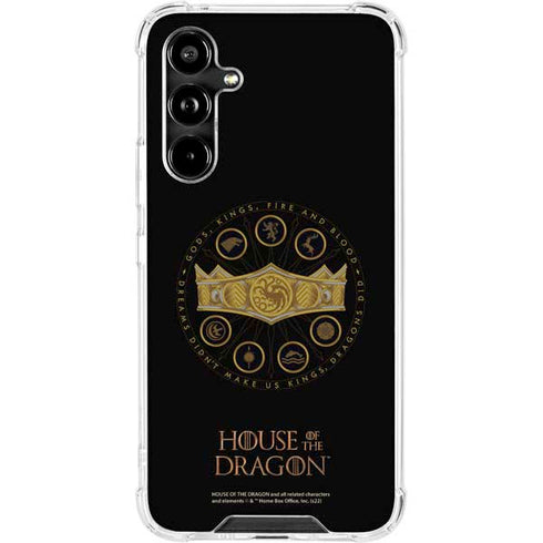 HBO House of the Dragon Crown and Sigils Galaxy A54 5G Clear Case