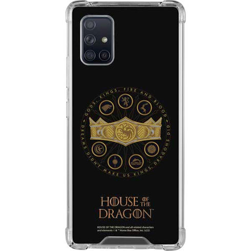 HBO House of the Dragon Crown and Sigils Galaxy A71 5G Clear Case